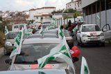 Una caravana socialista recorre las calles del pueblo